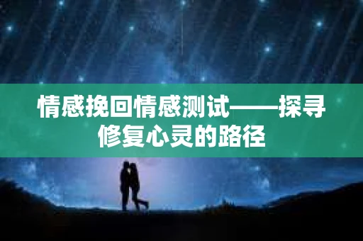 情感挽回情感测试——探寻修复心灵的路径