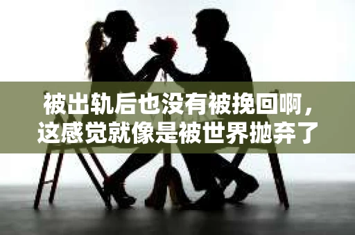 被出轨后也没有被挽回啊，这感觉就像是被世界抛弃了一样。我曾经也经历过这样的事情，那种心如刀割的痛，至今仍记忆犹新。今天，我想和大家聊聊这个话题，希望能给那些正在经历或者曾经经历过类似痛苦的人一些安慰和帮助。