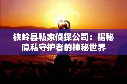 铁岭县私家侦探公司：揭秘隐私守护者的神秘世界