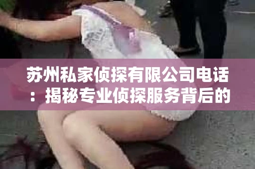苏州私家侦探有限公司电话：揭秘专业侦探服务背后的故事