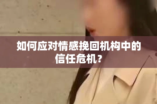如何应对情感挽回机构中的信任危机？