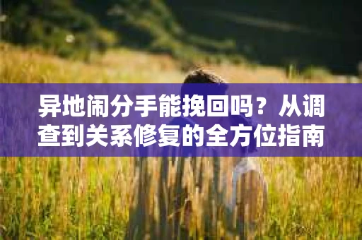 异地闹分手能挽回吗？从调查到关系修复的全方位指南