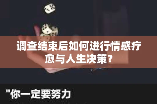 调查结束后如何进行情感疗愈与人生决策？